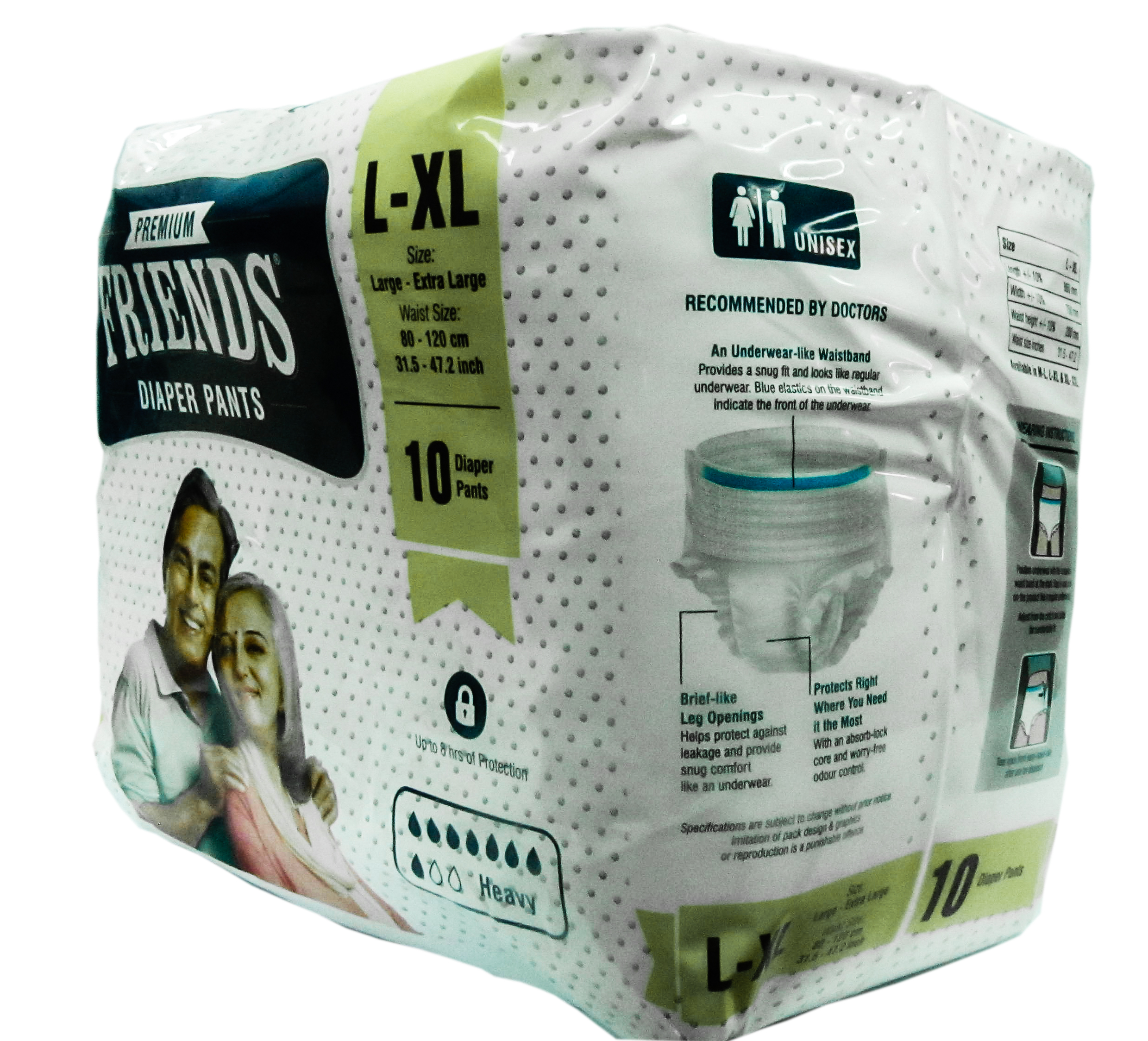 Friends Overnight Adult Unisex Diaper Pants | Size M-L: Buy packet of 10.0  diapers at best price in India | 1mg